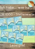 Vorschau - Spiele - Ich habe..., wer hat...? - ZR1000 - Stellenwerte - Deckblatt
