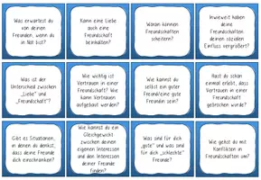 Vorschau - Aufgabenkarten - Konversationskarten Ethik - Freundschaft - Seite 3