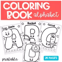 Aperçu - Affichage - Livre de Coloriage et Affiches de l'Alphabet - Page de couverture