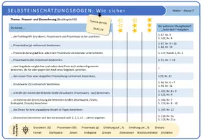 Vorschau - Arbeitsblätter - Selbsteinschätzungsbogen: Prozent- und Zinsrechnung (editierbar) - Seite 2