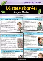 Vorschau - Bildkarten - Angela Merkel - Wissenskartei - Berühmte Persönlichkeiten - Deckblatt