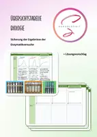 Vorschau - Arbeitsblätter - Übersicht - Beeinflussung der Enzymaktivität - Deckblatt