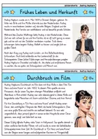 Vorschau - Bildkarten - Audrey Hepburn - Wissenskartei - Berühmte Persönlichkeiten - Seite 1
