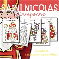 Aperçu - Fiches - Saint Nicolas - Do a dot - Je tamponne - Page de couverture