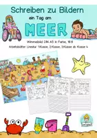 Vorschau - Arbeitsblätter - Sommer Wimmelbild Schreiben zu Bilder ein Tag am Strand. 2.Klasse, 3.Klasse, 4.Klasse - Deckblatt