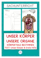 Vorschau - Arbeitsblätter - Unser Körper. Unsere Organe. Tests - Deckblatt