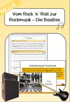 Vorschau - Arbeitsblätter - Vom Rock n Roll zur Beatmusik_Die Beatles - Deckblatt