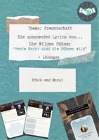 Vorschau - Arbeitsblätter - Philosophieren mit Musik: Freundschaft - Deckblatt
