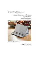 Vorschau - Arbeitsblätter - Origami Handystaender - Malvorlage - Deckblatt