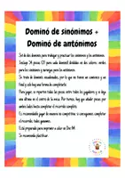 Vista previa - Juegos / Gamificación - Dominó de sinónimos y antónimos - página 1