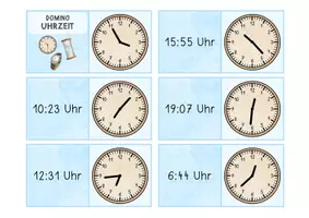 Vorschau - Arbeitsblätter - Materialpaket - Die Uhrzeit - Seite 1