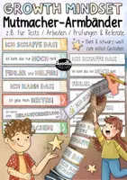 Vorschau - Mal- und Bastelvorlagen - DIY Mutmacher Armbänder - Growth Mindset / Wachstumsdenken - Deckblatt