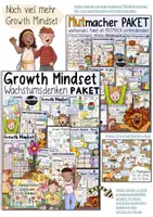Vorschau - Mal- und Bastelvorlagen - DIY Mutmacher Armbänder - Growth Mindset / Wachstumsdenken - Seite 1