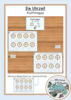 Vorschau - Spiele - Die Uhrzeit - Klettmappe - Deckblatt