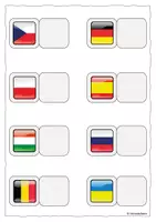 Vorschau - Arbeitsblätter - Flaggen, Klettmappe, Förderung, Fußball - Seite 3