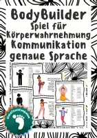 Vorschau - Stationenlernen - Spiel: BodyBuilder - Körperwahrnehmung, räumliches Denken, Ausdrucksfähigkeit - Deckblatt
