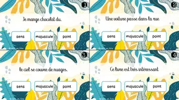 Aperçu - Jeux - Jeu d'analyse de phrases - Page 1