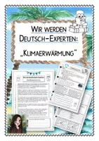 Vorschau - Stundenentwürfe - Sachtext der Woche "Klimaerwärmung / Umwelt": Wir werden Deutsch-Experten (integrativer Deutschunterricht) - Seite 1