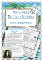 Vorschau - Stundenentwürfe - Sachtext der Woche "Klimaerwärmung / Umwelt": Wir werden Deutsch-Experten (integrativer Deutschunterricht) - Deckblatt