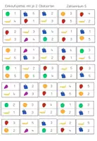Vorschau - Fördermaterial/Inklusion - Rechenfrüchte ZR 5 - Mengen zählen - Einkaufszettel - Seite 3