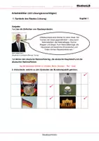 Vorschau - Arbeitsblätter - Staatssymbole - Arbeitsblätter mit Lösungen - Seite 1