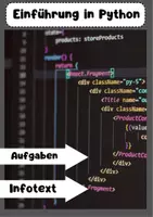 Vorschau - Arbeitsblätter - Python Programmierung: Grundlagen und Fortgeschrittene Konzepte - Deckblatt