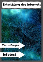 Vorschau - Arbeitsblätter - Die Evolution des Internets: 6 Fragen zum Text - Deckblatt