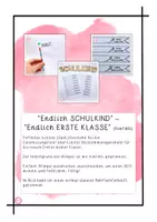 Vorschau - Anderer Materialtyp - Endlich SCHULKIND - Endlich ERSTE KLASSE Stiftwimpel - Deckblatt