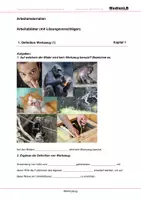 Vorschau - Arbeitsblätter - Werkzeug - Arbeitsblätter mit Lösungen - Deckblatt