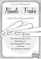 Vorschau - Anderer Materialtyp - Mini Namensschilder - Nämeli - Freebie - Deckblatt