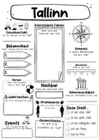 Vorschau - Arbeitsblätter - Tallinn Steckbrief - Stadt in Estland (Deutsch) - Seite 1