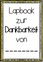 Vorschau - Mal- und Bastelvorlagen - Dankbarkeit - Lapbook - Seite 3