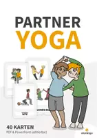 Vorschau - Spiele - 40 Partner-Yoga-Karten für zuhause, Kindergarten und Schule - Deckblatt