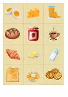 Vorschau - Stationenlernen - Merk es dir und finde Paare Breakfast Englisch Spiel Freiarbeit - Deckblatt
