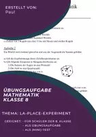 Vorschau - Arbeitsblätter - La-Place-Experiment (Übung/Klasse 8) - Deckblatt
