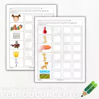 Aperçu - Cartes d'exercices - Compte les syllabes - son j - Page de couverture