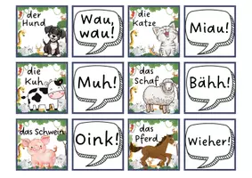 Vorschau - Spiele - Tiergeräusche / Tierlaute - u.a. Alphabetisierung - Seite 1