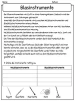 Vorschau - Arbeitsblätter - Peter und der Wolf, Instrumentengruppen: Arbeitsblätter mit Lösungen - Seite 3