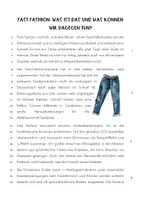 Vorschau - Unterrichtsreihen - Fast Fashion - Text der Woche (Sachtext) - Seite 1