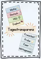 Vorschau - Präsentationen/Tafelbilder - Tagestransparenz Karten - Deckblatt