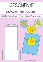Vorschau - Mal- und Bastelvorlagen - Ferien - Geschenk - Verpackung - Deckblatt