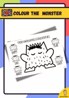 Vista previa - Hojas de trabajo - Emotions monster: Storytime Worksheets & flipbook & mini book & Final Tasks - página 3