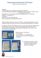 Vorschau - Mal- und Bastelvorlagen - Acrylportrait Expressionismus - Seite 1