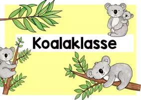 Vorschau - Poster - Koalaklasse Türschild - Seite 2