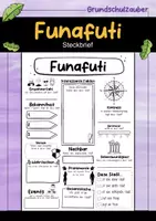 Vorschau - Arbeitsblätter - Funafuti Steckbrief - Hauptstadt in Tuvalu (Deutsch) - Deckblatt