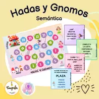 Vista previa - Juegos / Gamificación - Hadas y Gnomos: semántica (Junto a @fla.psicope) - Portada