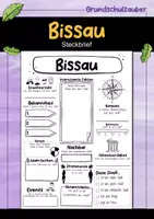 Vorschau - Arbeitsblätter - Bissau Steckbrief - Hauptstadt in Guinea-Bissau (Deutsch) - Deckblatt