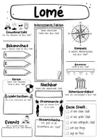 Vorschau - Arbeitsblätter - Lomé Steckbrief - Hauptstadt in Togo (Deutsch) - Seite 1