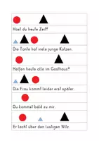 Vorschau - Aufgabenkarten - Satzstreifen: Verben-, Artikel- und Nomensuche - Seite 1