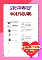 Vorschau - Arbeitsblätter - Steckbrief Wolfsburg, Stadt Deutschland - Deckblatt